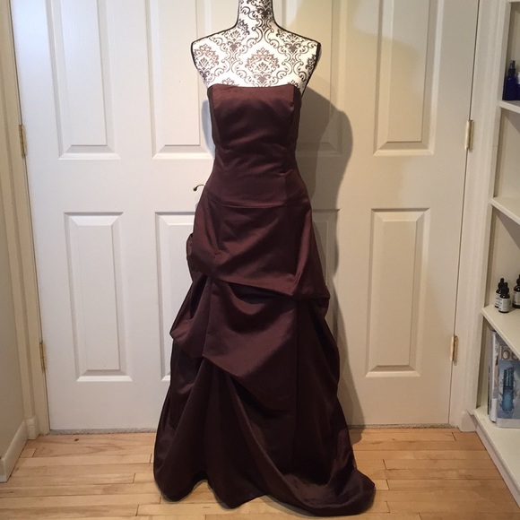 Alfred Angelo Dresses & Skirts - *HOST PICK* Chocolate Corset Formal Dress